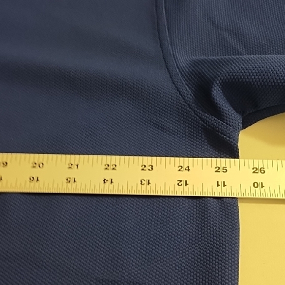 Grand Slam Navy Blue Polo Classic Short Sleeve Performance Golf Athletic Shirt - Picture 7 of 11